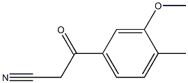 3-(3-methoxy-4-methylphenyl)-3-oxopropanenitrile Struktur