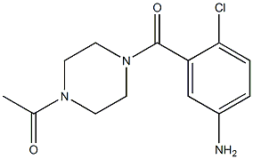 3-[(4-acetylpiperazin-1-yl)carbonyl]-4-chloroaniline Struktur