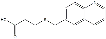 3-[(quinolin-6-ylmethyl)sulfanyl]propanoic acid Struktur