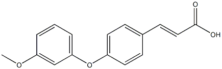3-[4-(3-methoxyphenoxy)phenyl]prop-2-enoic acid Struktur