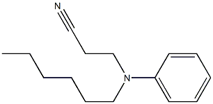3-[hexyl(phenyl)amino]propanenitrile Struktur