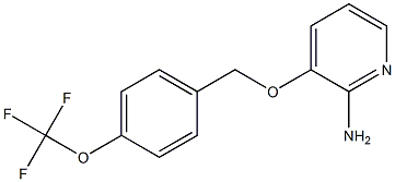 3-{[4-(trifluoromethoxy)phenyl]methoxy}pyridin-2-amine Struktur