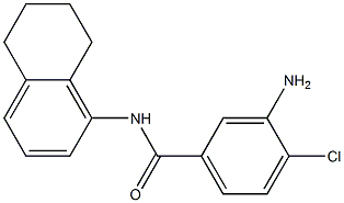 3-amino-4-chloro-N-(5,6,7,8-tetrahydronaphthalen-1-yl)benzamide Struktur