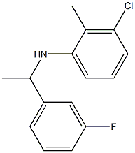 3-chloro-N-[1-(3-fluorophenyl)ethyl]-2-methylaniline Struktur