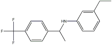 3-ethyl-N-{1-[4-(trifluoromethyl)phenyl]ethyl}aniline Struktur