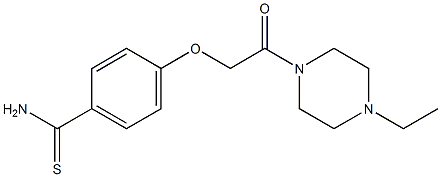 4-[2-(4-ethylpiperazin-1-yl)-2-oxoethoxy]benzene-1-carbothioamide Struktur