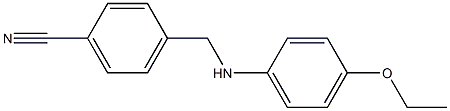 4-{[(4-ethoxyphenyl)amino]methyl}benzonitrile Struktur