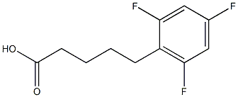 5-(2,4,6-trifluorophenyl)pentanoic acid Struktur