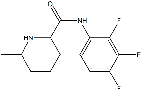 6-methyl-N-(2,3,4-trifluorophenyl)piperidine-2-carboxamide Struktur