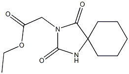 ethyl 2-{2,4-dioxo-1,3-diazaspiro[4.5]decan-3-yl}acetate Struktur
