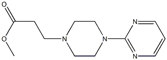 methyl 3-[4-(pyrimidin-2-yl)piperazin-1-yl]propanoate Struktur