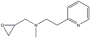 methyl(oxiran-2-ylmethyl)[2-(pyridin-2-yl)ethyl]amine Struktur