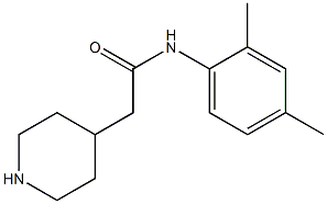 N-(2,4-dimethylphenyl)-2-piperidin-4-ylacetamide Struktur