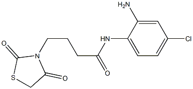 N-(2-amino-4-chlorophenyl)-4-(2,4-dioxo-1,3-thiazolidin-3-yl)butanamide Struktur