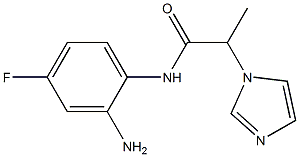 N-(2-amino-4-fluorophenyl)-2-(1H-imidazol-1-yl)propanamide Struktur