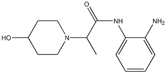 N-(2-aminophenyl)-2-(4-hydroxypiperidin-1-yl)propanamide Struktur
