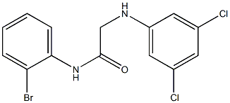 N-(2-bromophenyl)-2-[(3,5-dichlorophenyl)amino]acetamide Struktur