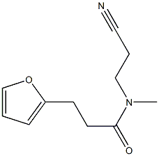 N-(2-cyanoethyl)-3-(furan-2-yl)-N-methylpropanamide Structure