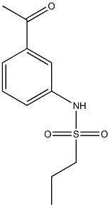 N-(3-acetylphenyl)propane-1-sulfonamide Struktur