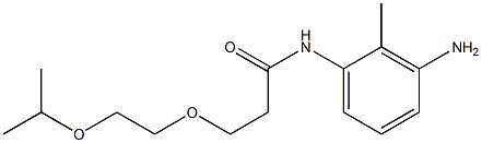 N-(3-amino-2-methylphenyl)-3-[2-(propan-2-yloxy)ethoxy]propanamide Struktur