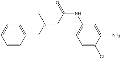 N-(3-amino-4-chlorophenyl)-2-[benzyl(methyl)amino]acetamide Struktur