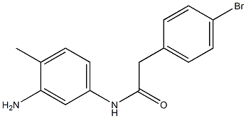 N-(3-amino-4-methylphenyl)-2-(4-bromophenyl)acetamide Struktur