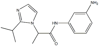 N-(3-aminophenyl)-2-[2-(propan-2-yl)-1H-imidazol-1-yl]propanamide Struktur