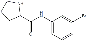 N-(3-bromophenyl)pyrrolidine-2-carboxamide Struktur