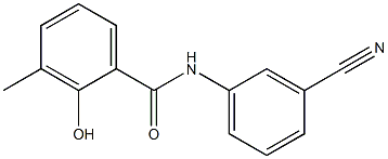 N-(3-cyanophenyl)-2-hydroxy-3-methylbenzamide Struktur