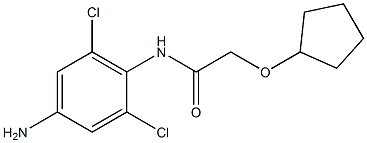 N-(4-amino-2,6-dichlorophenyl)-2-(cyclopentyloxy)acetamide Struktur