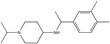 N-[1-(3,4-dimethylphenyl)ethyl]-1-(propan-2-yl)piperidin-4-amine Struktur