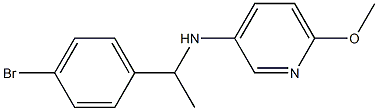 N-[1-(4-bromophenyl)ethyl]-6-methoxypyridin-3-amine Struktur