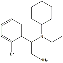 N-[2-amino-1-(2-bromophenyl)ethyl]-N-ethylcyclohexanamine Struktur
