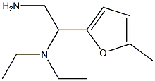 N-[2-amino-1-(5-methyl-2-furyl)ethyl]-N,N-diethylamine Struktur