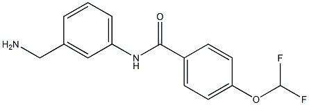 N-[3-(aminomethyl)phenyl]-4-(difluoromethoxy)benzamide Structure