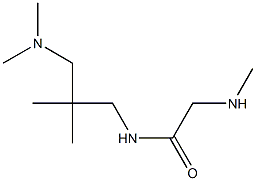 N-[3-(dimethylamino)-2,2-dimethylpropyl]-2-(methylamino)acetamide Struktur