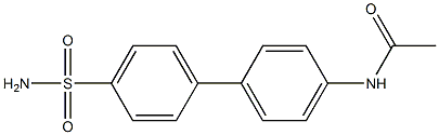 N-[4'-(aminosulfonyl)-1,1'-biphenyl-4-yl]acetamide Struktur