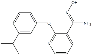 N'-hydroxy-2-(3-isopropylphenoxy)pyridine-3-carboximidamide Struktur