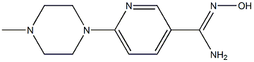 N'-hydroxy-6-(4-methylpiperazin-1-yl)pyridine-3-carboximidamide Struktur