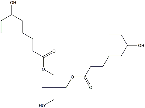 Bis(6-hydroxyoctanoic acid)2-(hydroxymethyl)-2-methyl-1,3-propanediyl ester Struktur