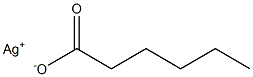 Hexanoic acid silver(I) salt Struktur