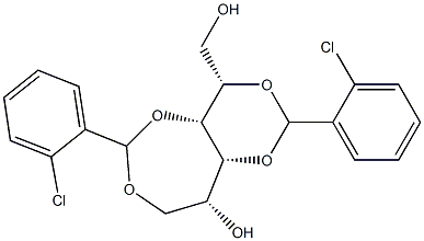 2-O,4-O:3-O,6-O-Bis(2-chlorobenzylidene)-D-glucitol Structure