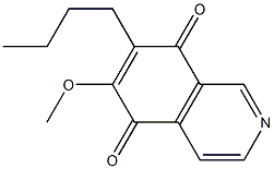 7-Butyl-6-methoxyisoquinoline-5,8-dione Struktur
