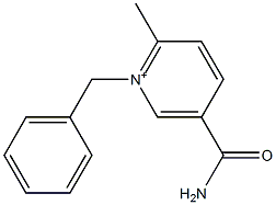 1-Benzyl-5-carbamoyl-2-methylpyridinium Struktur