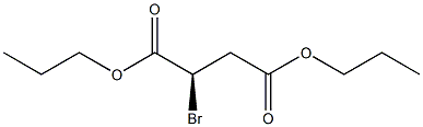 [R,(+)]-Bromosuccinic acid dipropyl ester Struktur