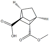 [1R,2S,3S,4S,(+)]-2-(Methoxycarbonyl)bicyclo[2.2.1]heptane-3-carboxylic acid Struktur