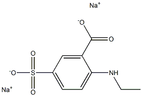 N-Ethyl-5-sulfoanthanilic acid disodium salt Struktur