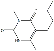 5-Butyl-3,6-dimethyluracil Struktur