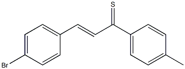 (E)-4-Bromo-4'-methylthiochalcone Struktur