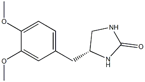 (4R)-4-(3,4-Dimethoxybenzyl)-2-imidazolidinone Struktur
